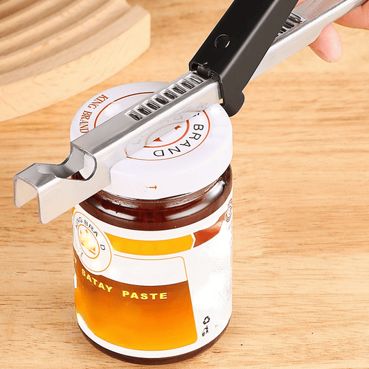 1pc Multi-functional Bottle Opener Can Opener Stainless Steel Cap Opener Labor-saving Cap Universal Bottle Opener For Kitchen