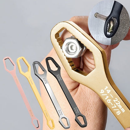 1 Pc Multifunctional Wrench, Household Tools 8-24mm Universal Torx Wrench, Self-tightening Adjustable Glasses Wrench Board, Double-head Torx Spanner