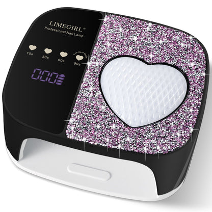 LimeGirl Cordless Nail Dryer for Gel Polish, UV LED Nail Lamp with Fast Curing UV Light & 4 Timer Settings, Portable Rechargeable Gel Lamp Nail Art Tool for Manicure Pedicure at Home & Salon