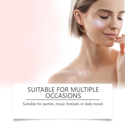 Jaysuing Glitter Gel, Prom Party Rave Stereoscopic Highlight Natural Shine Face Body Gel