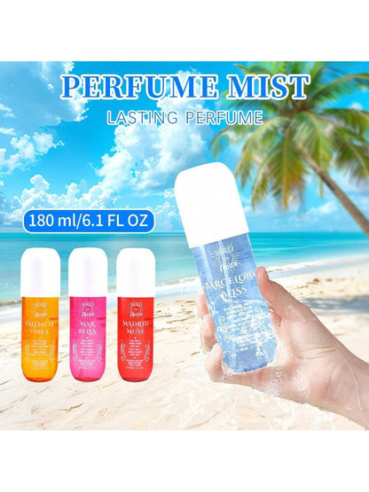 [SOLO EN IBIZA Mist] 4pcs Set SOLO EN IBIZA6.1fl.oz Long-Lasting Hair & Body Fragrance Misfor Women Perfect for Dating, Parties and GiftGiving