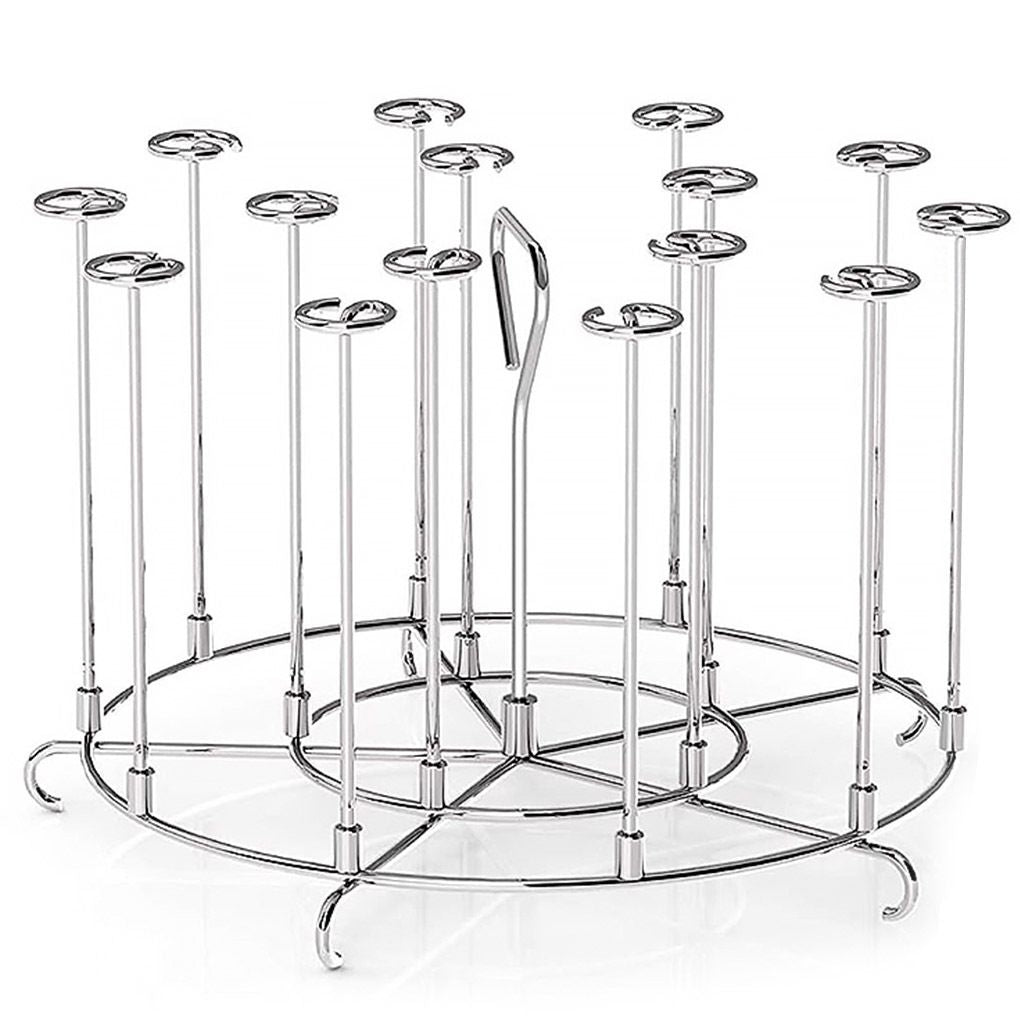 1pc Kitchen Air Fryer Rack Accessories; BBQ Grill Tray Basket Stand; Roasting Meat Food Holder Tool For Household Picnic Camping