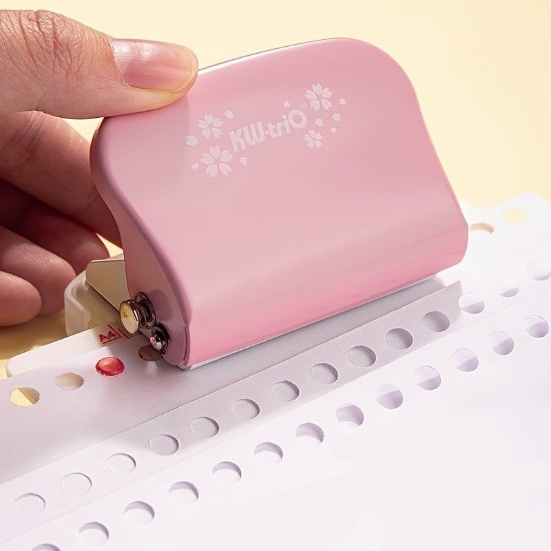 1pc Mini Paper 6-Hole Puncher DIY A4 B5 A5 Loose Leaf Bind Hole Punch Mannual Paper Cutter Machine Notebook Diary Binding Office