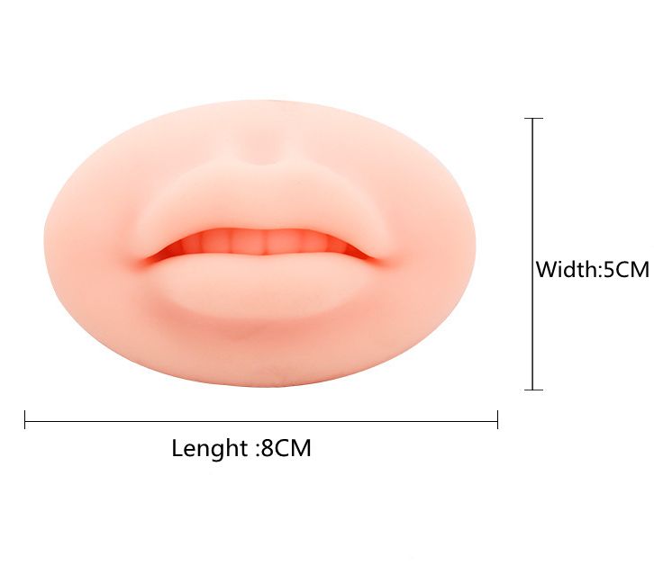 Microblading Reusable 5D Silicone Practice Lips Skin European Solid lip block For PMU Beginner Training Tattoo Permanent Makeup