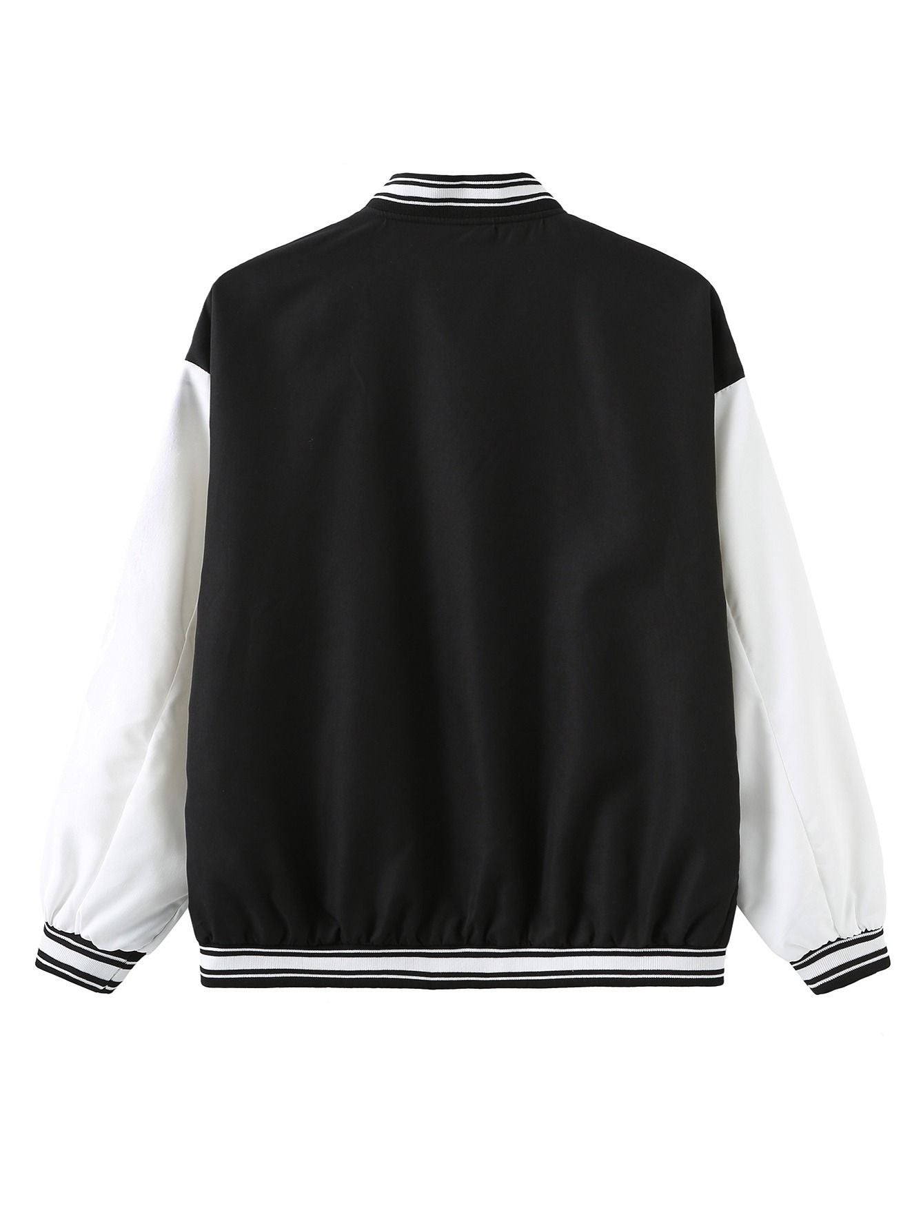 Women's Varsity Jacket Vintage Letter Print Cropped Baseball Coat 90's Fashion Streetwear Bomber Outer Coat