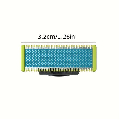 2pcs Replacement Blades Heads For Philips Norelco One Blade, Guide Comb Guards Electric Trimmer Shaver 14-length Adjustable Replacement Kit For QP2520 QP2530 QP2630 QP2620