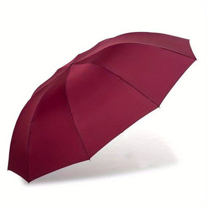 Outdoor Travel Large Folding Manual Umbrella, Rain Or Shine Dual-use Umbrella