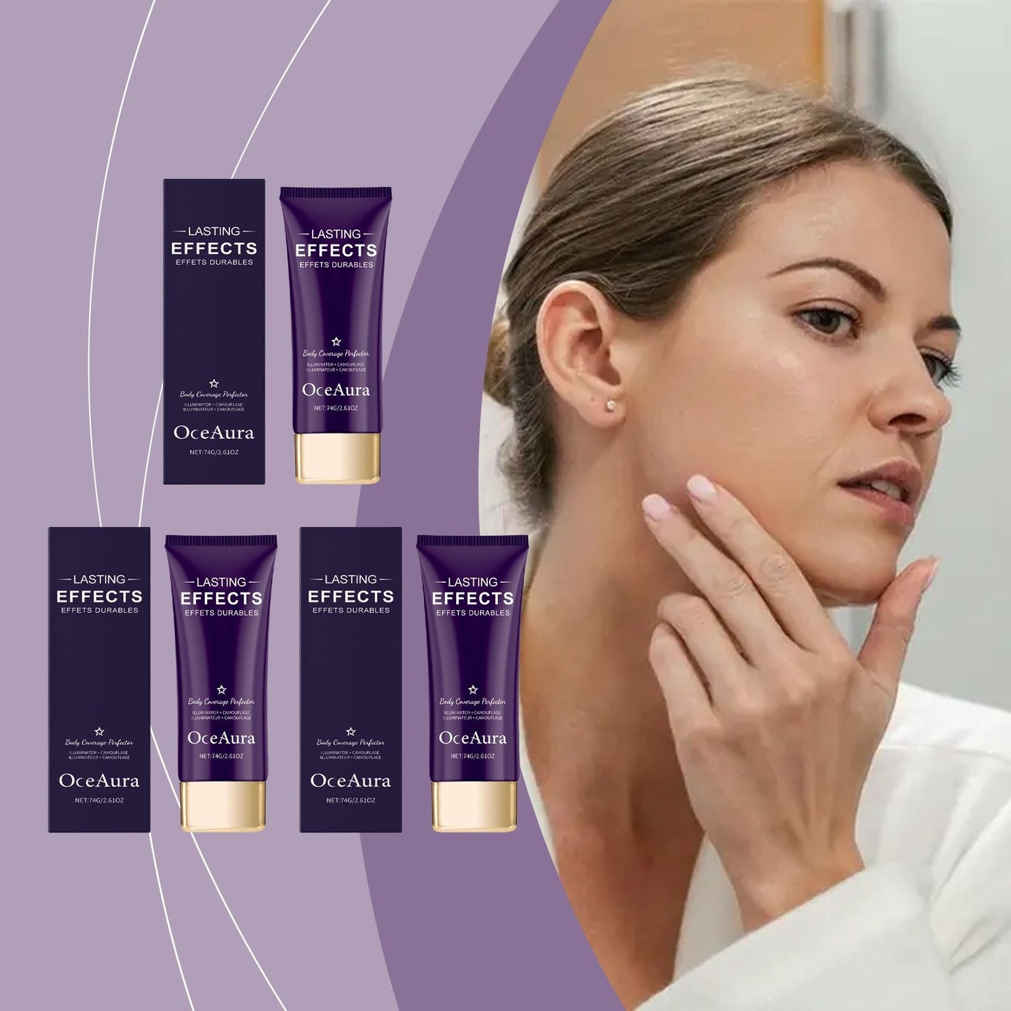 OceAura The concealer series naturally covers blemishes, lightens and naturally brightens the skin, moisturizes and softens the makeup effect