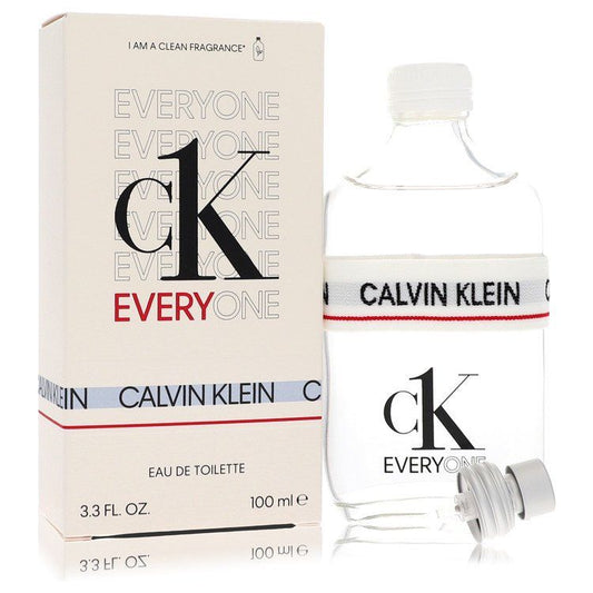 Calvin Klein Everyone perfume bottle and packaging on a white background