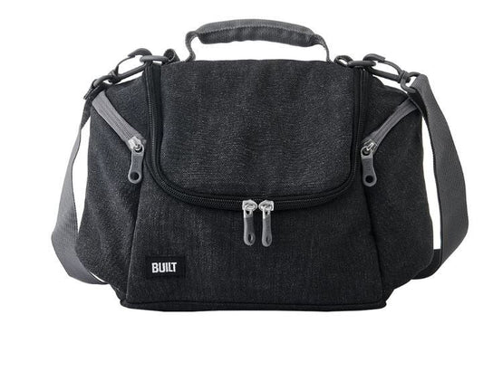 BUILT Oxford All Day Adult Reusable Lunch Bag Black