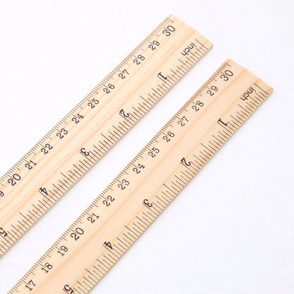 1pc Tailor Ruler Stationery Ruler Wooden Measuring Ruler