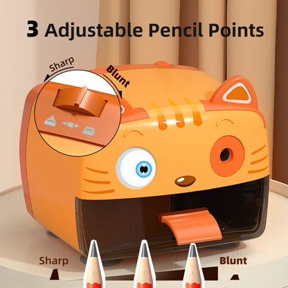 ZMOL Electric Pencil Sharpener, Heavy-duty Pencil Sharpener For Schools And Classrooms, Cute Children's Automatic Pencil Sharpener, Automatic Stop Function For No. 2 And Colored Pencils