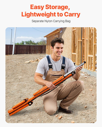 VEVOR 4-Piece Torpedo Level, 48/24/16/10 Inch All Magnetic Levels Set, Fluorescent Light Up Bubble Vials Ruler for 45/90/180 Degree, Aluminum Alloy Magnetic Box Leveler Tool, SAE and Metric Scale