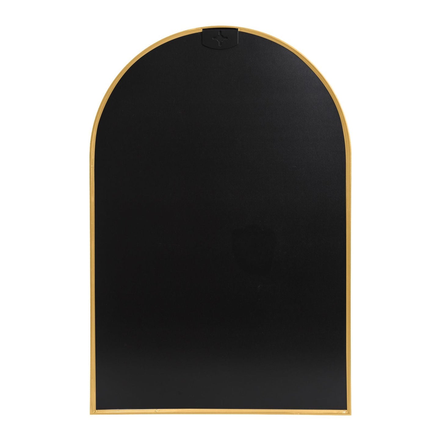 Arched Wall Mirror, 24"×36" Bathroom Mirror Deep Frame, Modern Dresser Mirror Wall Mounted Decor Metal Frame for Bedroom Living Room Entryway Fireplace Mantel Dining Room