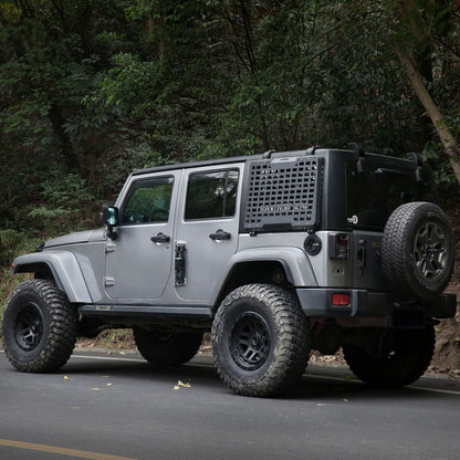 Rear Window Storage Panel,Window Cargo Shelf Compatible with Jeep Wrangler 2007-2018 JK 4 Doors Tactical Storage System Multifunctional Flank Kit 2PCS