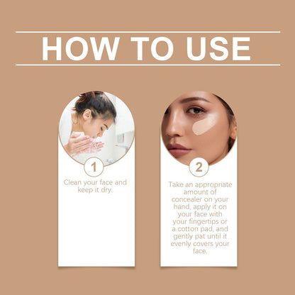 Eelhope (natural color colour)Concealer Bb Cream Series Oil Control Lightweight Concealer Brightening Skin Daily Lazy Skin Bb Cream