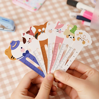 30pcs Cartoon Cute Ruler Bookmarks