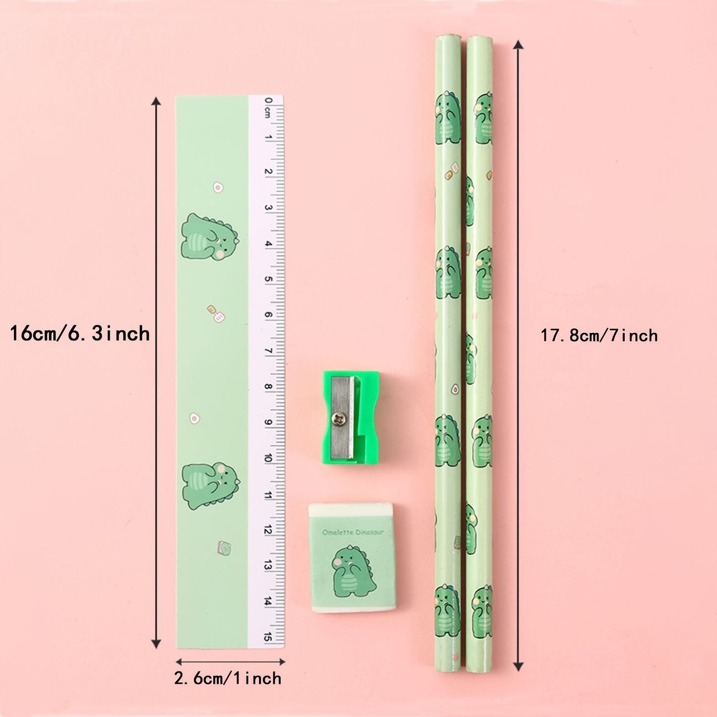 5pcs/Set Cartoon Pencil Set Pencil Funny Writing Tool For Office School