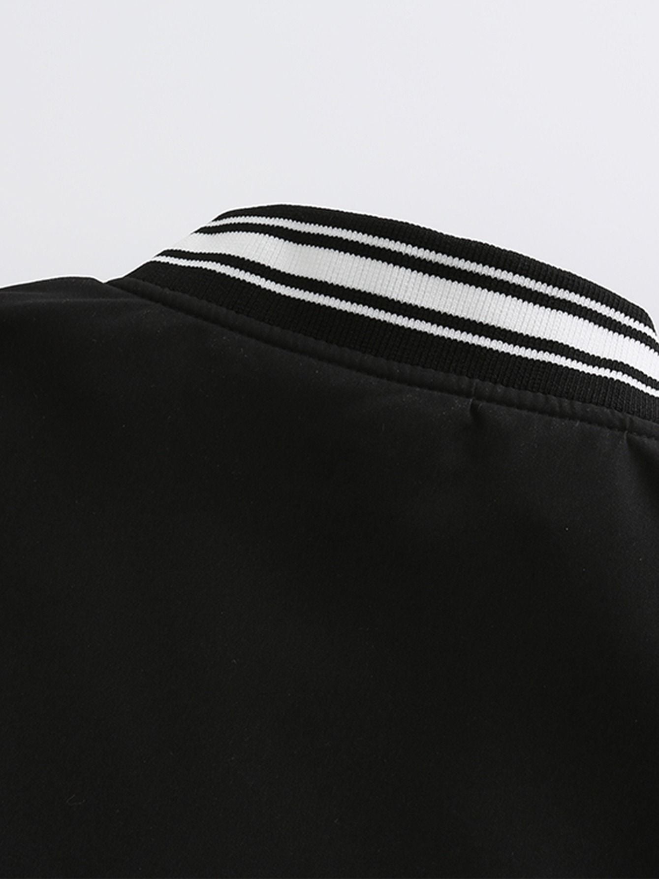 Women's Varsity Jacket Vintage Letter Print Cropped Baseball Coat 90's Fashion Streetwear Bomber Outer Coat