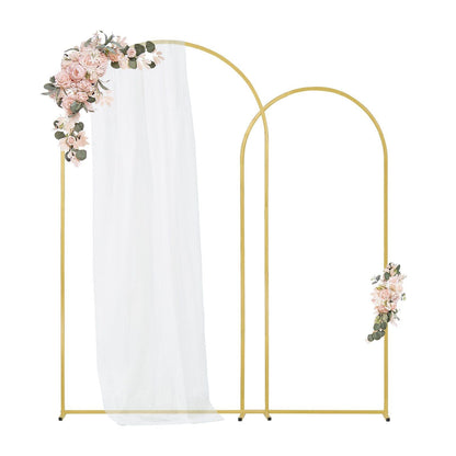 VEVOR Metal Arch Backdrop Stand Set of 2 Stand with Case Connection for Wedding