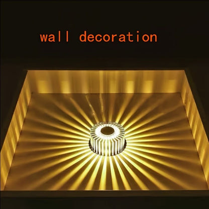 1pc Hard Wired Yellow Light Wall Sconce Flush Mount Wall Light, Aluminum LED Wall Light For House Corridor Porch Garage Cafe Villa Hotel