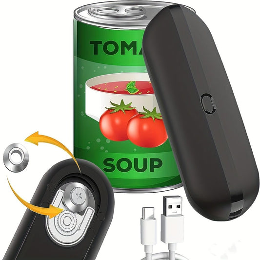 Electric Can Opener, Labor-Saving Kitchen Tool Creative Canning Knife Automatic Cap Screwer Bottle Opener Multifunctional Cap Opener