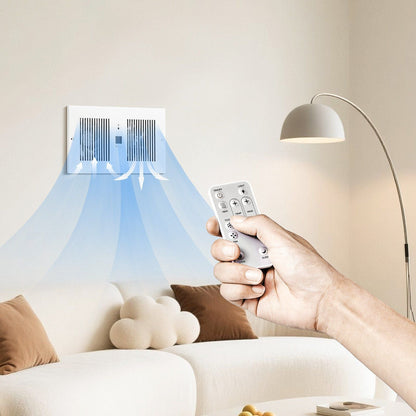 4 Inch Room to Room Fan 2-in-1 300 CFM Through Wall Fan Remote Control