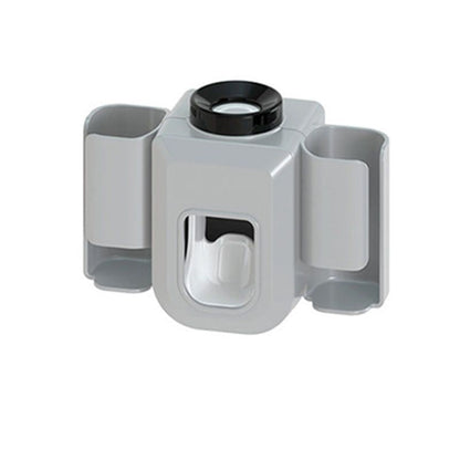 1pc Electric Toothbrush Holder Couple Toothbrush Holder Lazy Person Automatic Toothpaste Squeezing Device Wall Mounted Non Perforated Toothpaste Toothbrush Holder In Bathroom