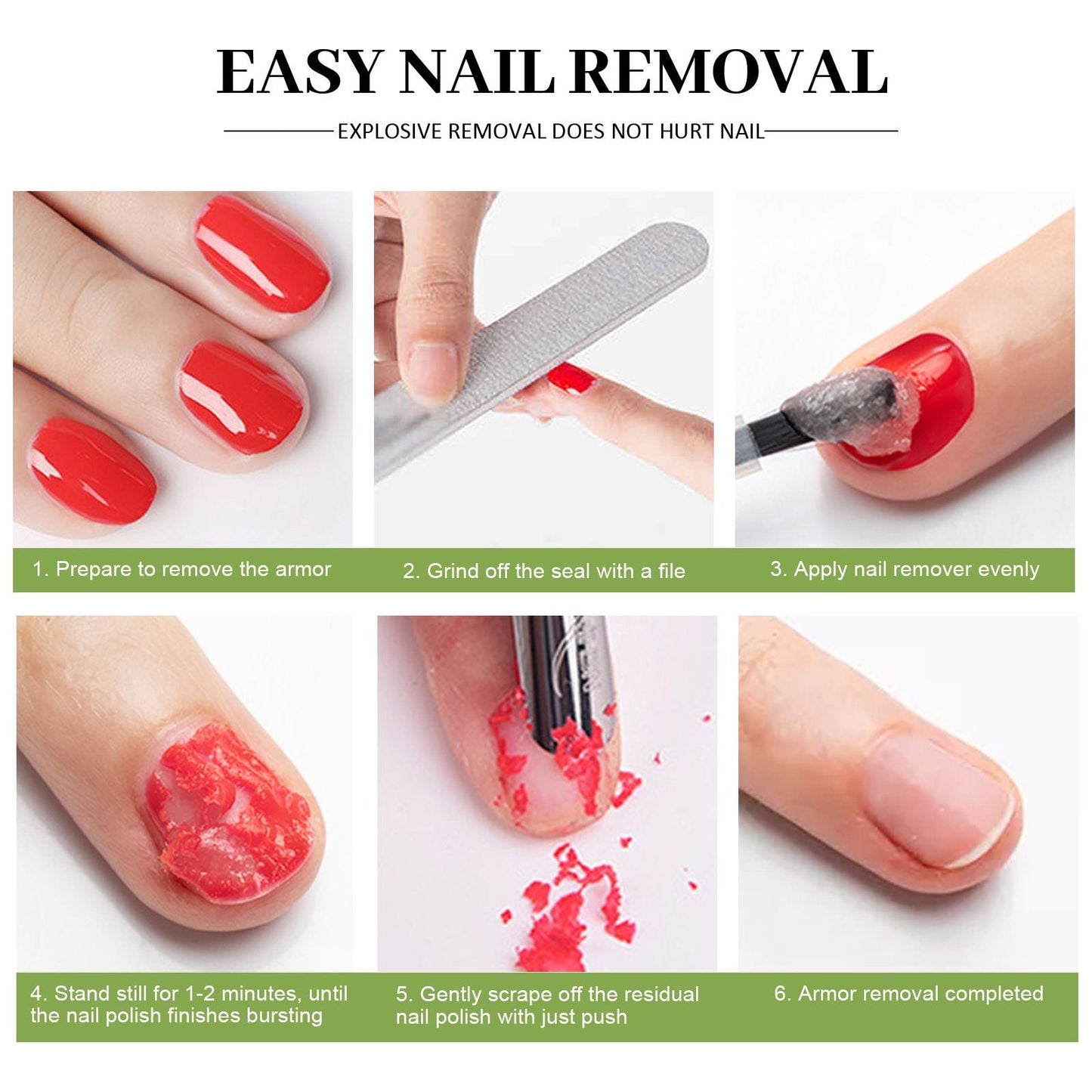 Eelhoe Burst Nail Polish Remover Lazy Hands Do Not Hurt Fast Degumming Agent Light Therapy Nail Polish For Nail Salon