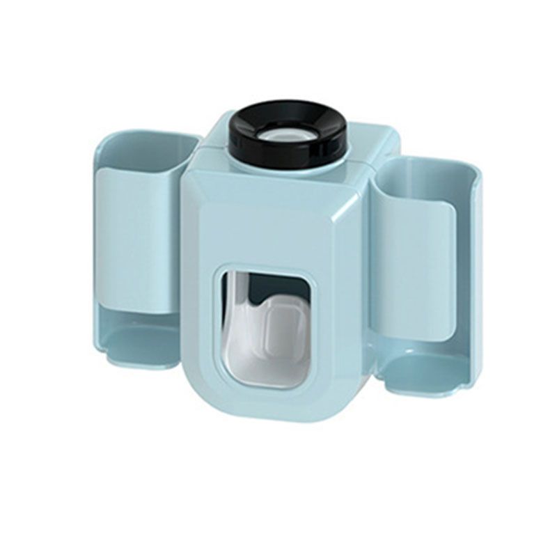 1pc Electric Toothbrush Holder Couple Toothbrush Holder Lazy Person Automatic Toothpaste Squeezing Device Wall Mounted Non Perforated Toothpaste Toothbrush Holder In Bathroom