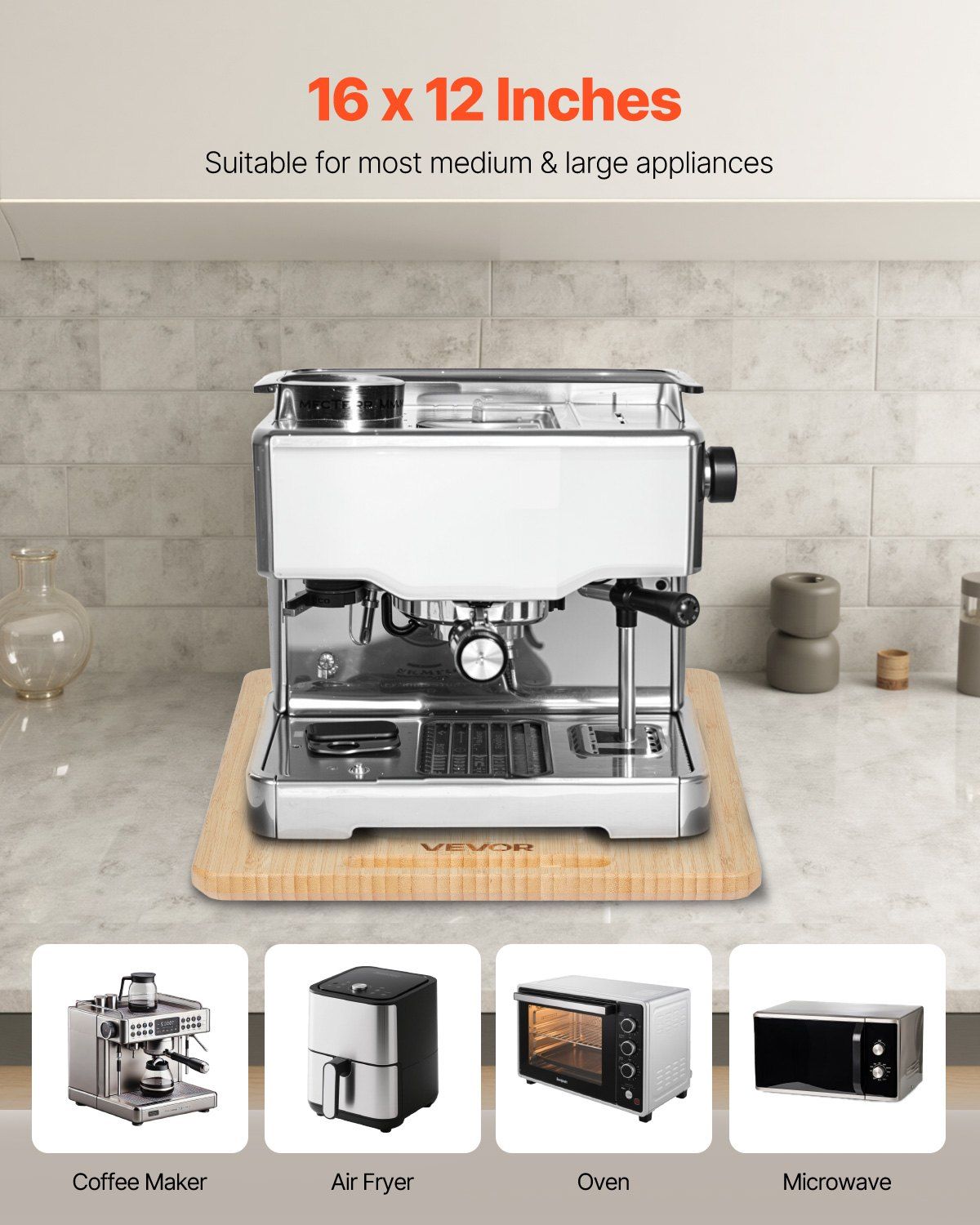 VEVOR Appliance Slider 16 x 12 in Sliding Tray for Kitchen Countertop