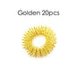 20pcs Spiky Sensory Finger Massage Ring Relax Finger Massager Decompression Multicolor Relieve Stress Spring Massage Rings