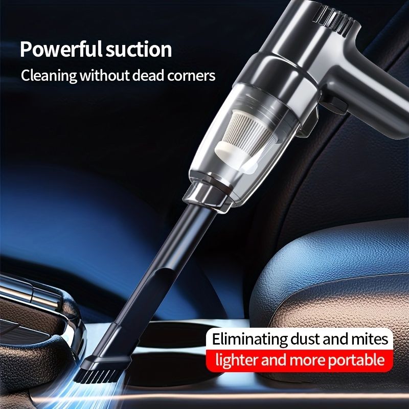 Car Mounted Vacuum Cleaner, Super Strong, High-power, High Suction, Dry And Wet Dual-purpose Sedan, Small, Mini, Handheld, Multifunctional, Portable