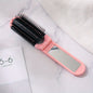 1pcs Collapsible Travel Hair Comb with Mirror - Portable and Compact Hair Brush for On-the-Go Grooming