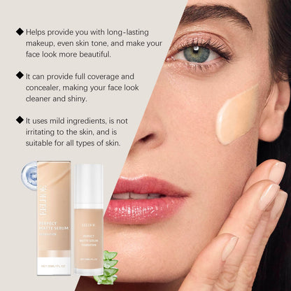 EELHOE Moisturizing Liquid Foundation Easily Creates A Natural Skin Tone Concealer Moisturizing And Long-Lasting Long-Lasting Makeup Foundation