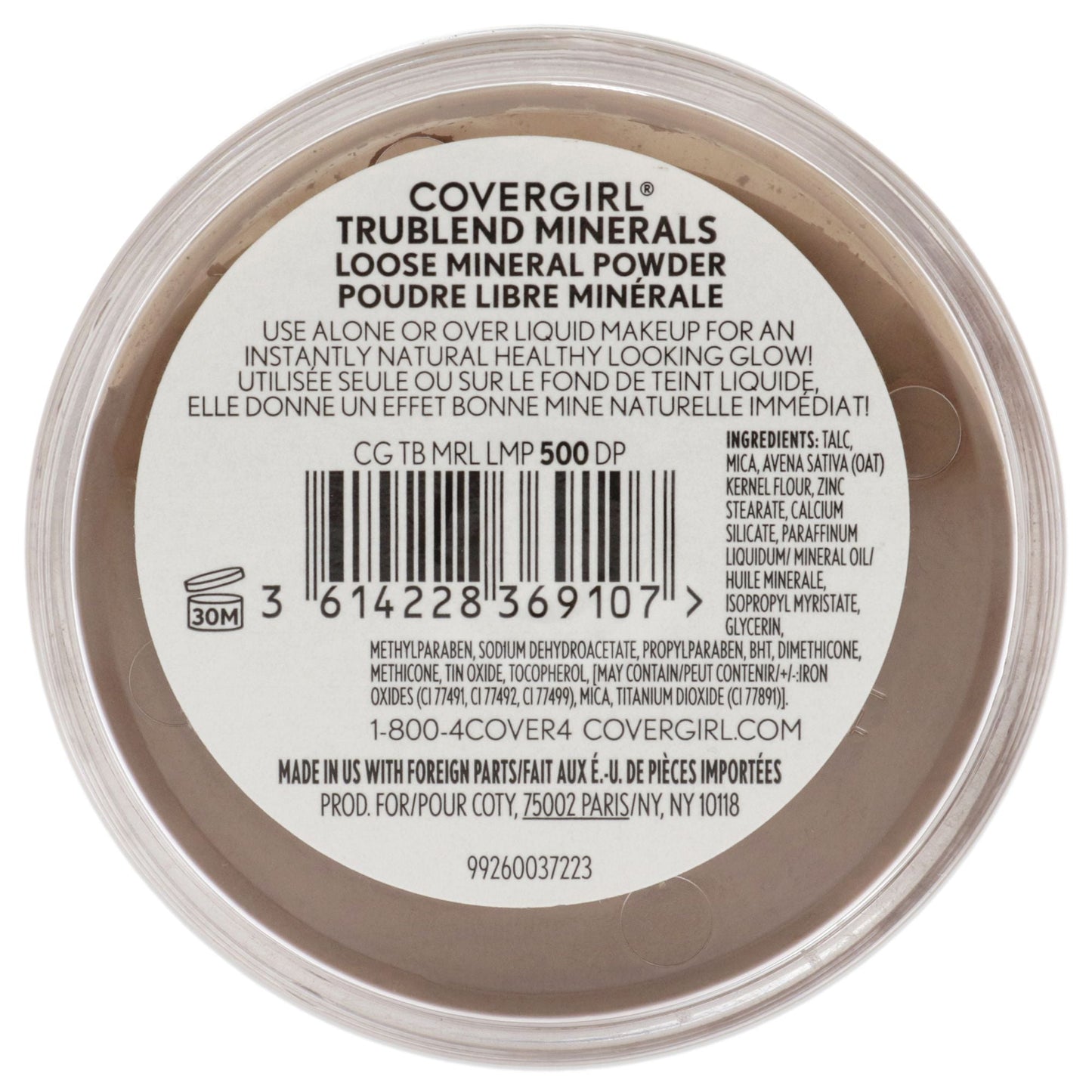 TruBlend Loose Mineral Powder - 500 Deep by CoverGirl for Women - 0.63 oz Powder