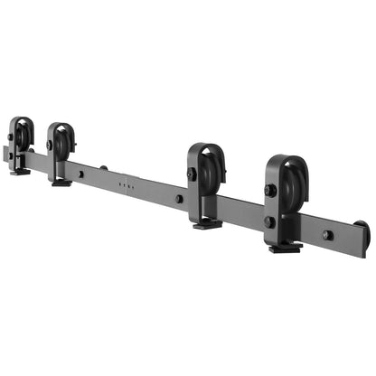 Bi-Folding Sliding Barn Door Hardware Track Kit 60" for Four 14" Doors