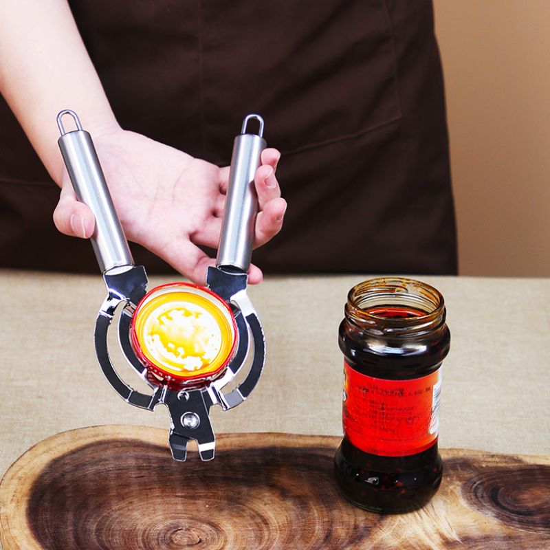 1pc, Can Opener, 304 Stainless Steel Jar Opener, All Metal Construction Adjustable Jar Opener, Can Bottle Opener Gripper, For Weak Hand, Elderly, Arthritis, Child