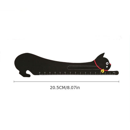 2pcs Cartoon Pet Straight Ruler Bookmarks 5.91inch Scale Ruler Learn Kawaii Stationery Office School Supplies