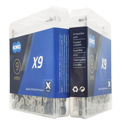 KMC X9 116 Links 9 Speed Bicycle Chain
