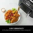 Ninja Foodi 4-in-1 8-Quart 2-Basket Air Fryer with DualZone Technology, Black, Model DZ100