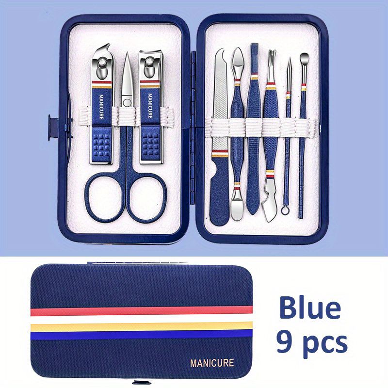 Premium Manicure Set - Stainless Steel Toe & Finger Nail Clippers, Files & Cutters - Perfect for Men & Women!