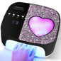 LimeGirl Cordless Nail Dryer for Gel Polish, UV LED Nail Lamp with Fast Curing UV Light & 4 Timer Settings, Portable Rechargeable Gel Lamp Nail Art Tool for Manicure Pedicure at Home & Salon