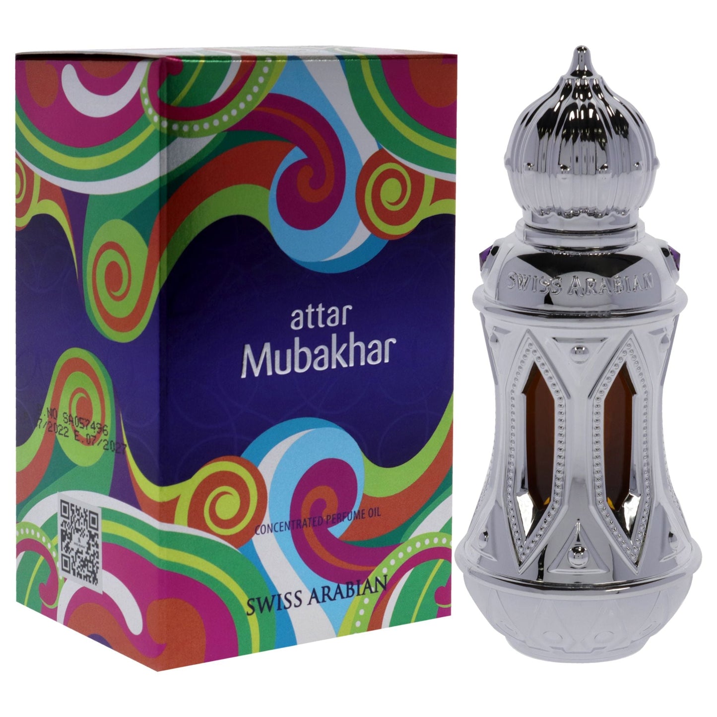 Attar Mubakhar by Swiss Arabian for Unisex - 0.67 oz Parfum Oil