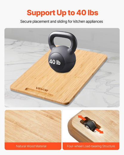 VEVOR Appliance Slider 16 x 12 in Sliding Tray for Kitchen Countertop