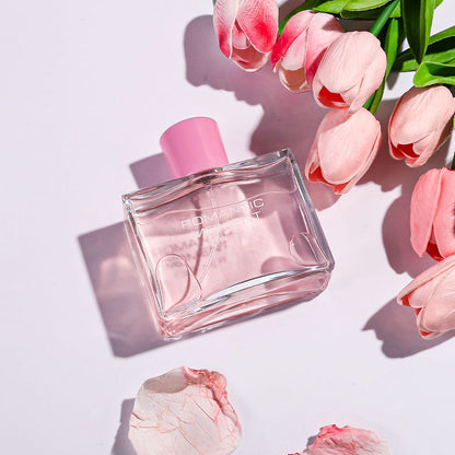 3.4fl Oz Women's Eau De Parfum - ROMANTIC MOMENT - Floral & Woody - With Rose, Chamomile, and Lemon - Medium Intensity Perfume