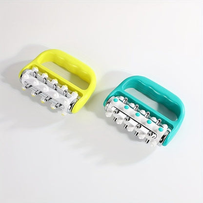 1pc Handheld Body Roller Massager, Roller Control Lifting Tools For Back, Ergonomic Handle Plastic Massager, Fascia Release And Muscle Massage Roller