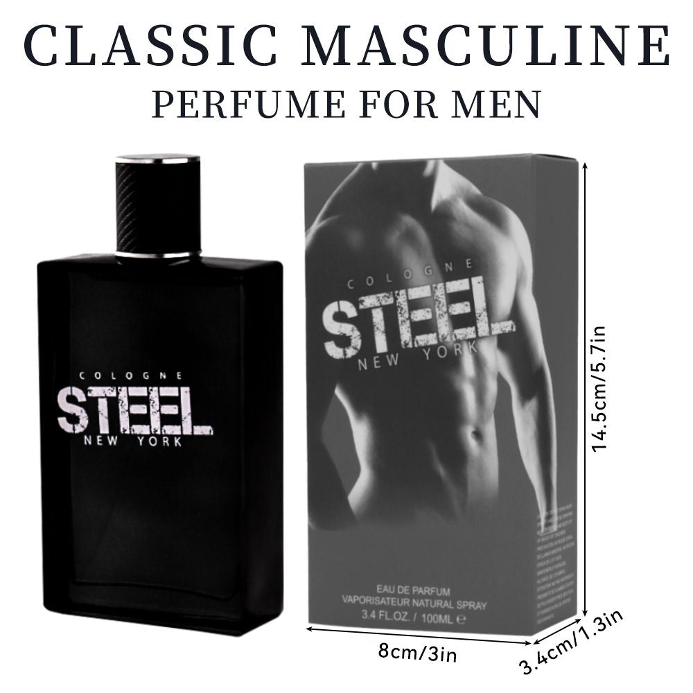 3.4 Fl Oz Men's Eau De Toilette Spray, Long-Lasting Perfume, Notes Of Lemon, Orange, Cardamom Flavor, Perfect For Dating, Daily Life, Parties, Gift Giving