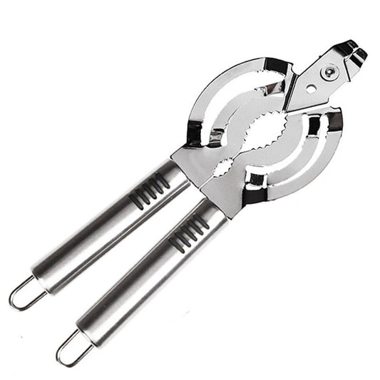 1pc, Can Opener, 304 Stainless Steel Jar Opener, All Metal Construction Adjustable Jar Opener, Can Bottle Opener Gripper, For Weak Hand, Elderly, Arthritis, Child