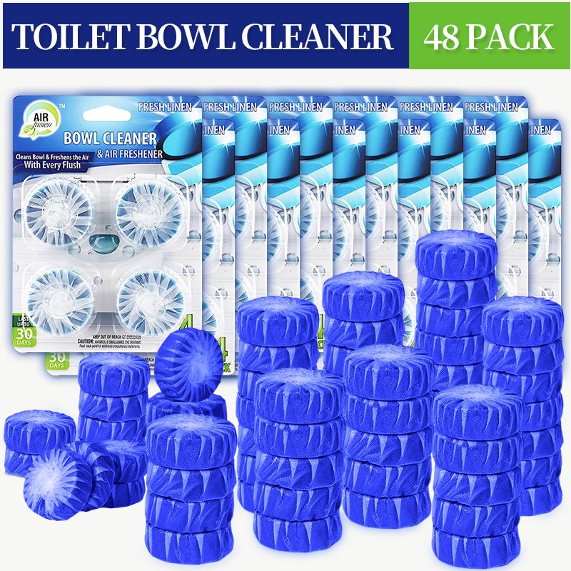 6/24 12/48 Packs Toilet Bowl Cleaner,Toilet Cleaner With Deodorizing Fragrance,Multi-Function Automatic Toilet Cleaner,Toilet Deodorant,Yellow stain And Odor Removal, Deep Cleaning Toilet Tablets